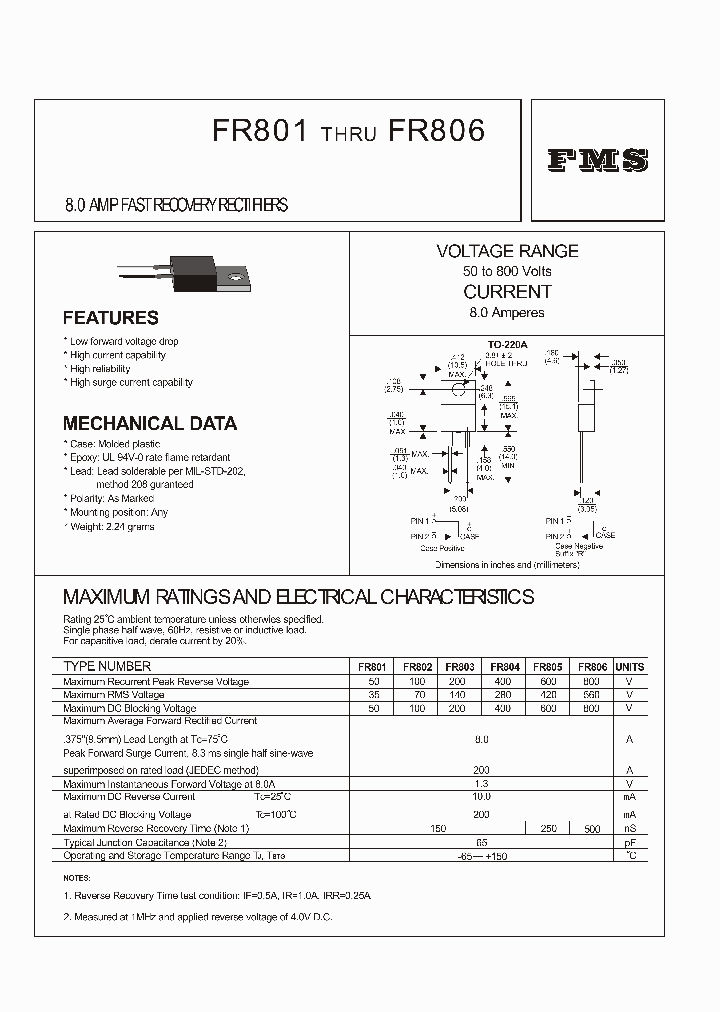 FR805_408407.PDF Datasheet