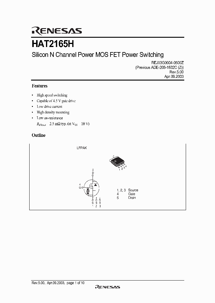 HAT2165H_418665.PDF Datasheet