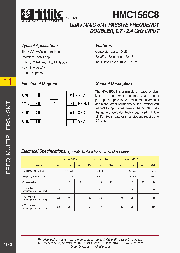 HMC156C8_400153.PDF Datasheet