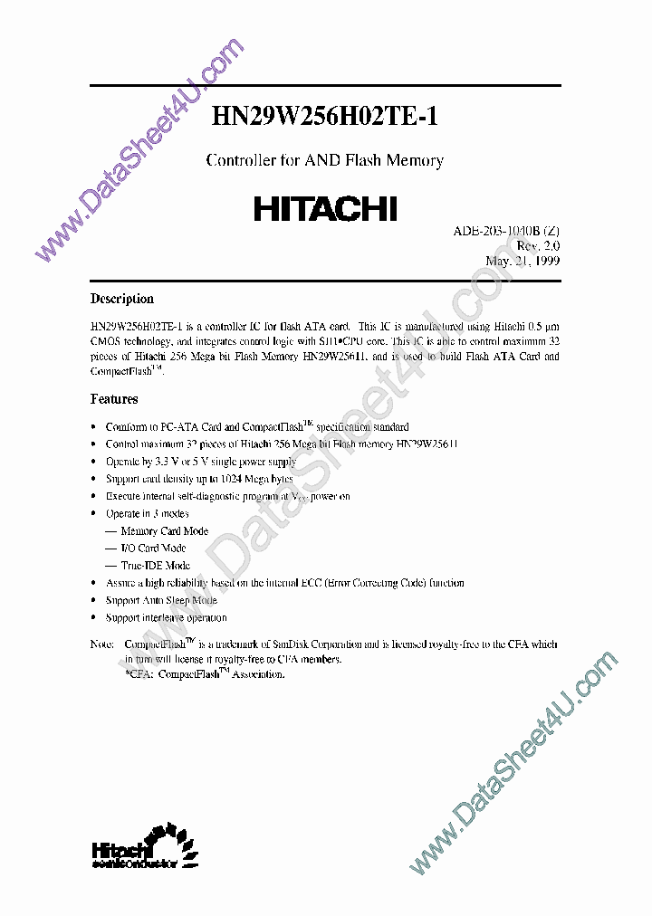 HN29W256H02TE-1_395113.PDF Datasheet