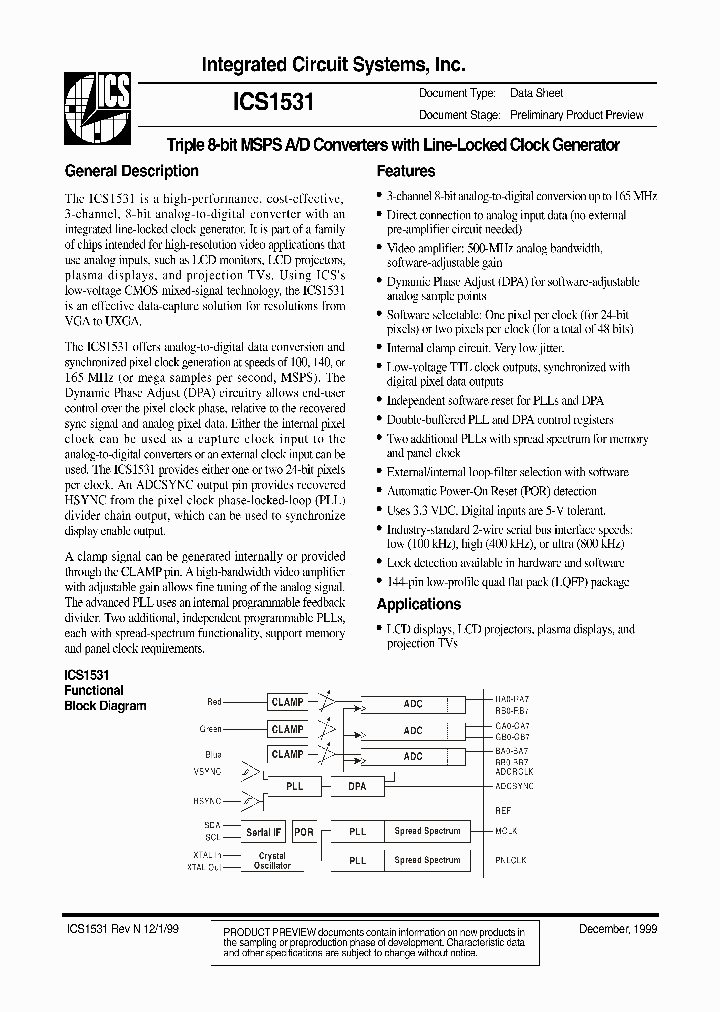 ICS1531_417822.PDF Datasheet