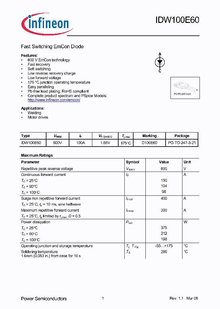 IDW100E60_390122.PDF Datasheet