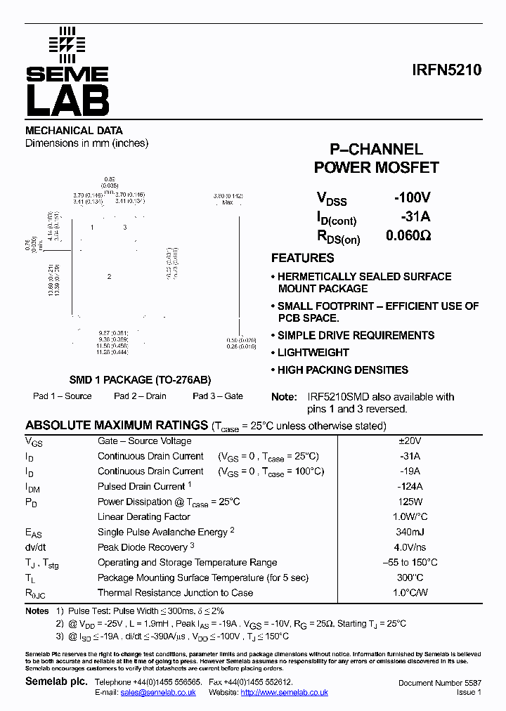 IRFN5210_415864.PDF Datasheet