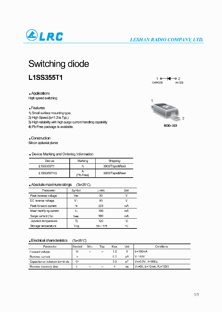 L1SS355T1_409357.PDF Datasheet