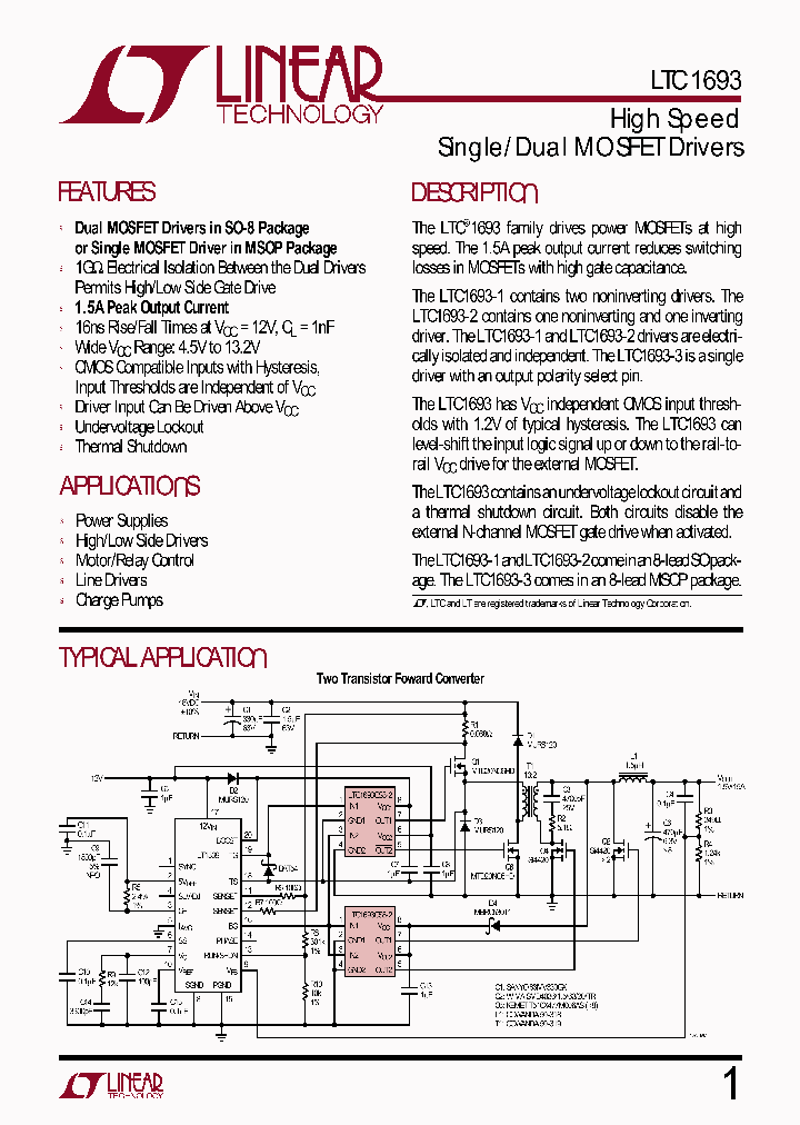 LTC1693_418413.PDF Datasheet