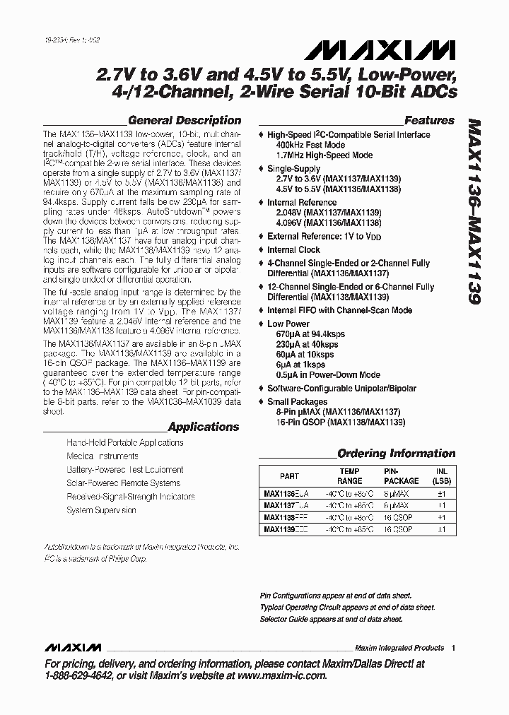 MAX1136_156822.PDF Datasheet