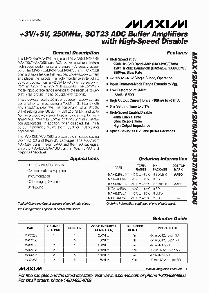 MAX4285_47362.PDF Datasheet