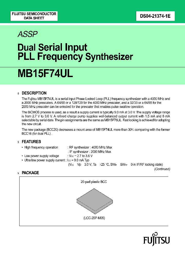 MB15F74UL_412624.PDF Datasheet