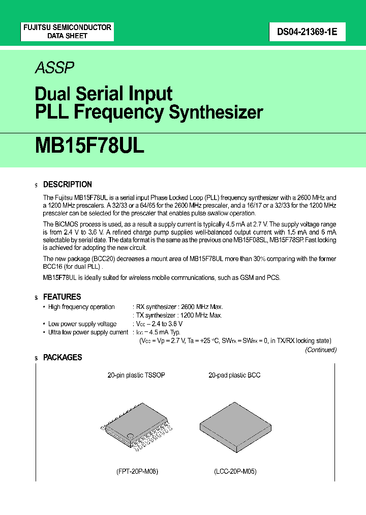 MB15F78UL_412621.PDF Datasheet