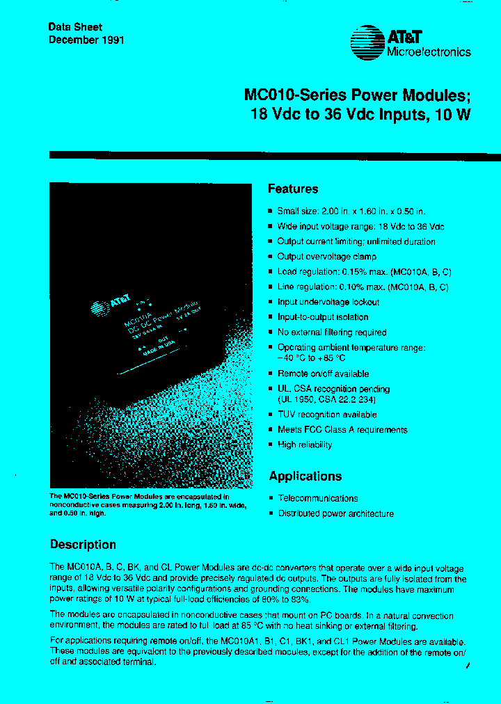 MC010A_433432.PDF Datasheet