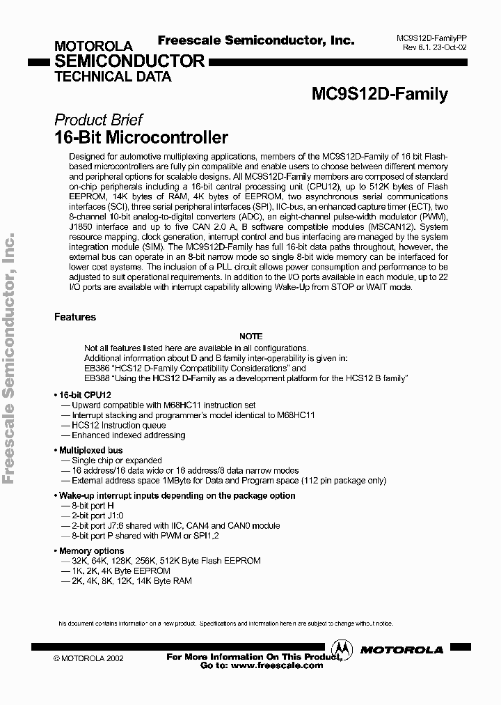 MC9S12DT128_394243.PDF Datasheet