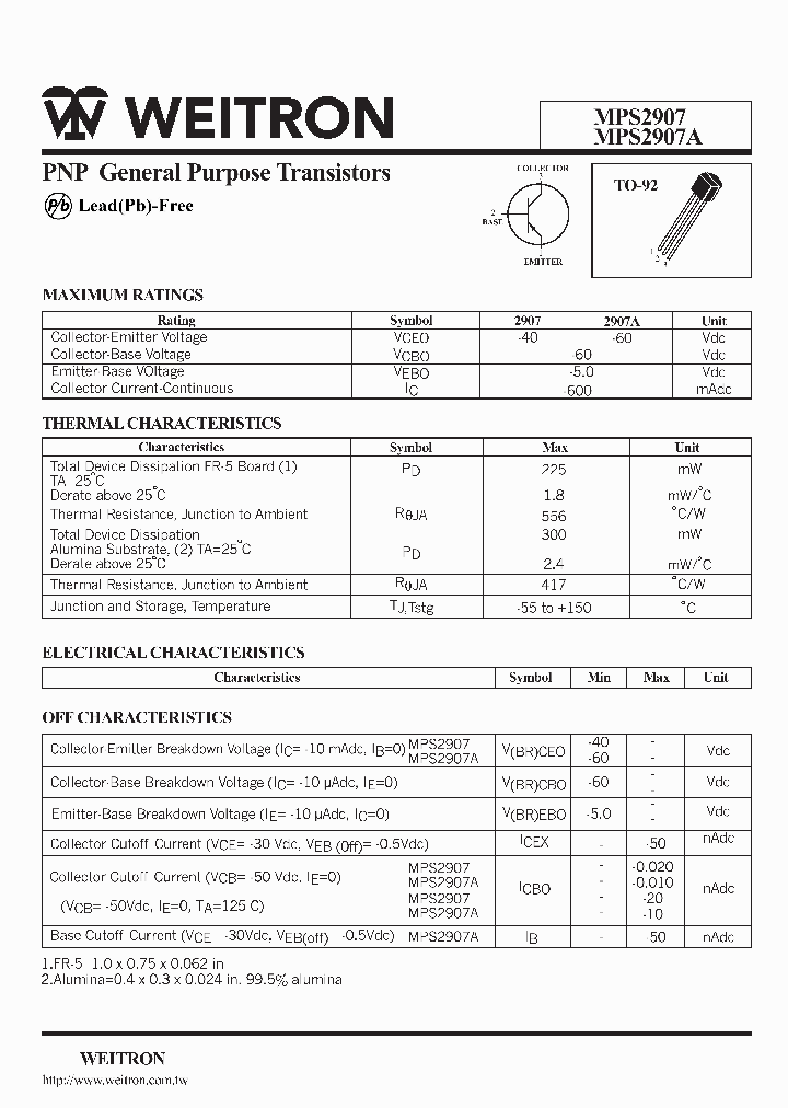 MPS2907_424308.PDF Datasheet