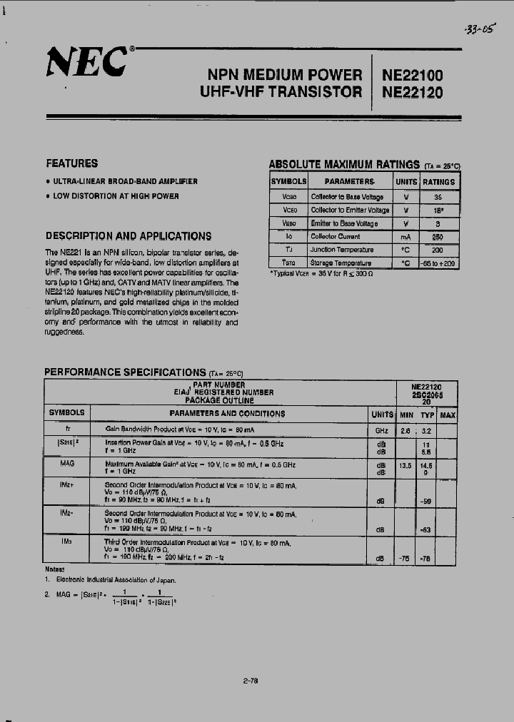 NE22100_429412.PDF Datasheet