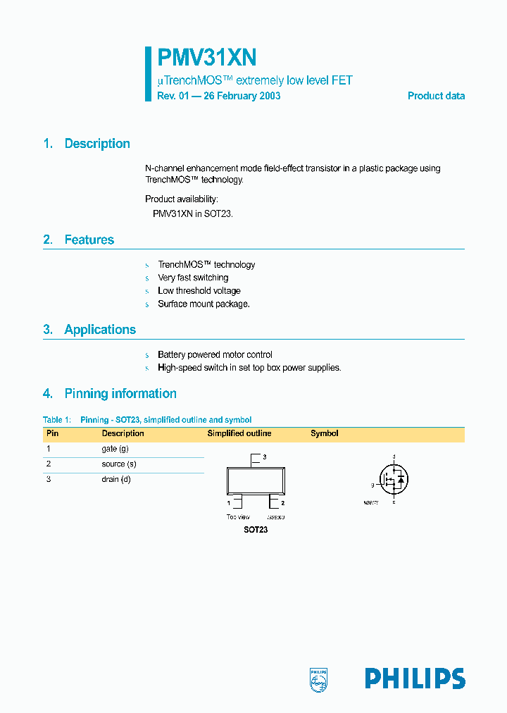 PMV31XN_392175.PDF Datasheet