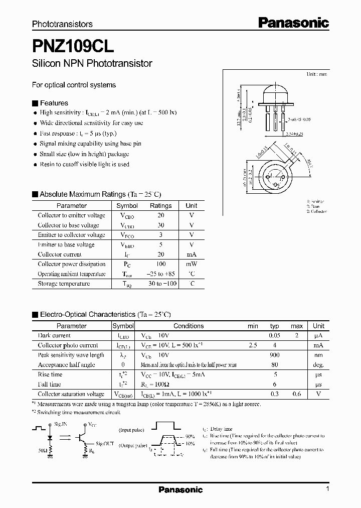 PNZ109CL_407364.PDF Datasheet