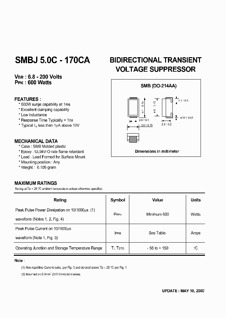 SMBJ13C_415581.PDF Datasheet