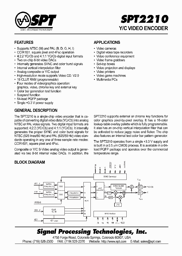 SPT2210SCT_414582.PDF Datasheet