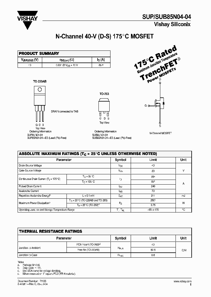 SUB85N04-04_397949.PDF Datasheet