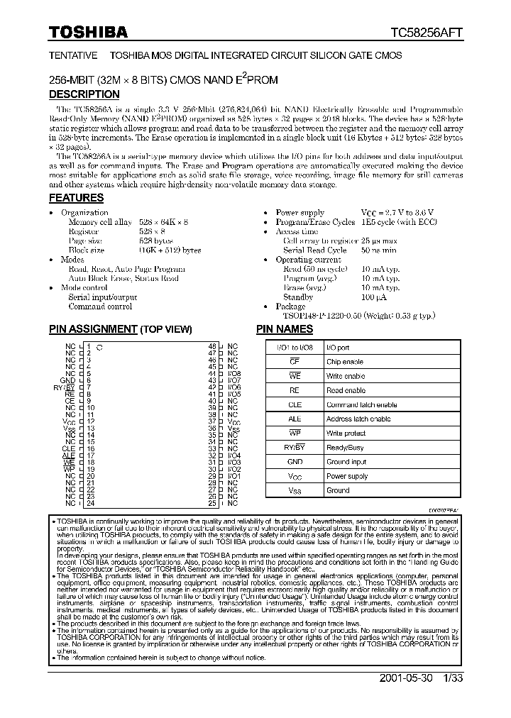 TC58256AFT_405404.PDF Datasheet