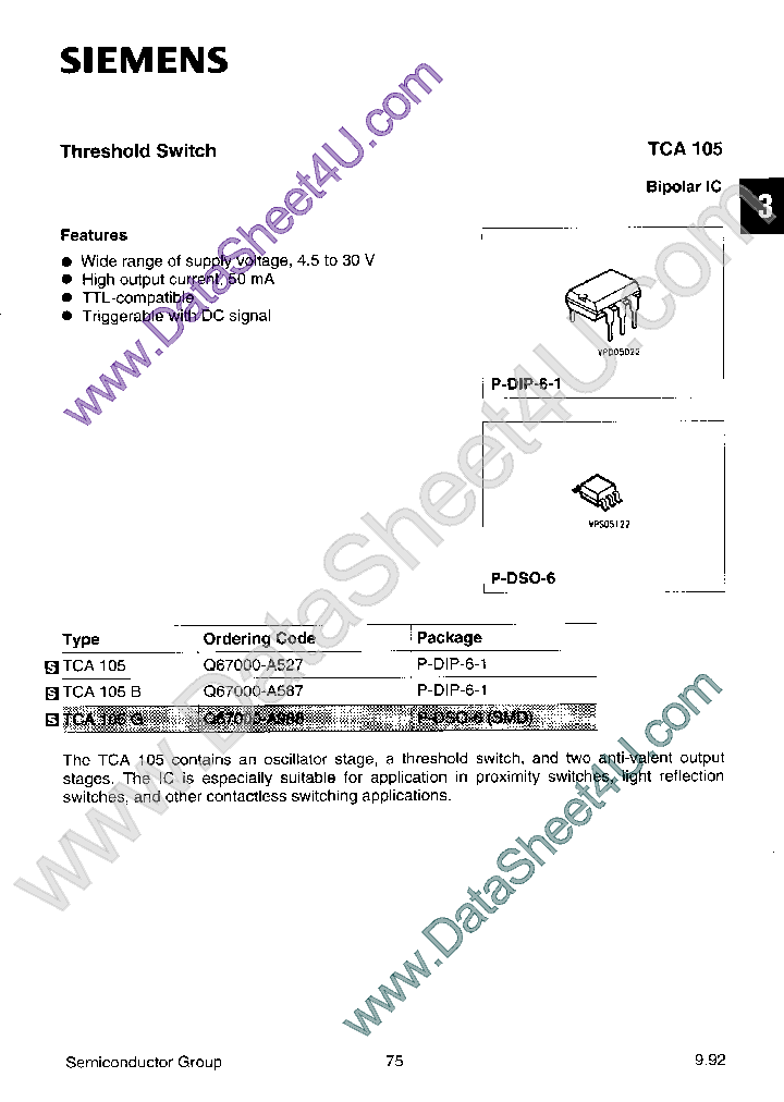 TCA105_403117.PDF Datasheet