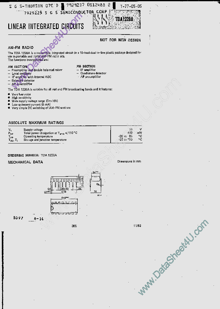 TDA1220A_432844.PDF Datasheet