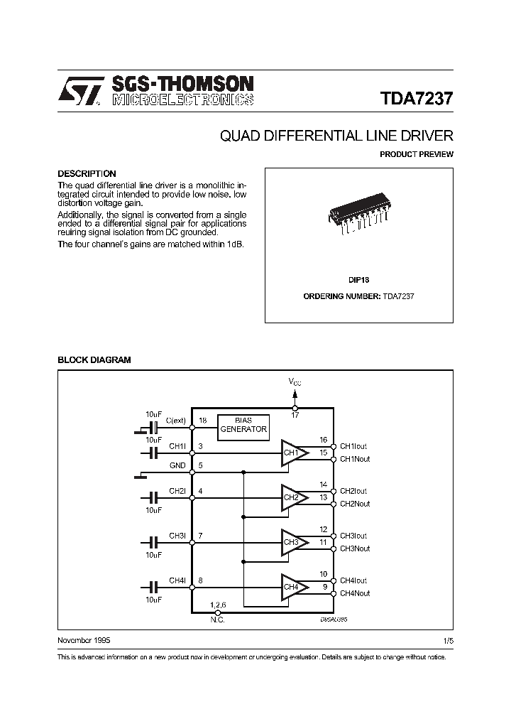 TDA7237_407499.PDF Datasheet