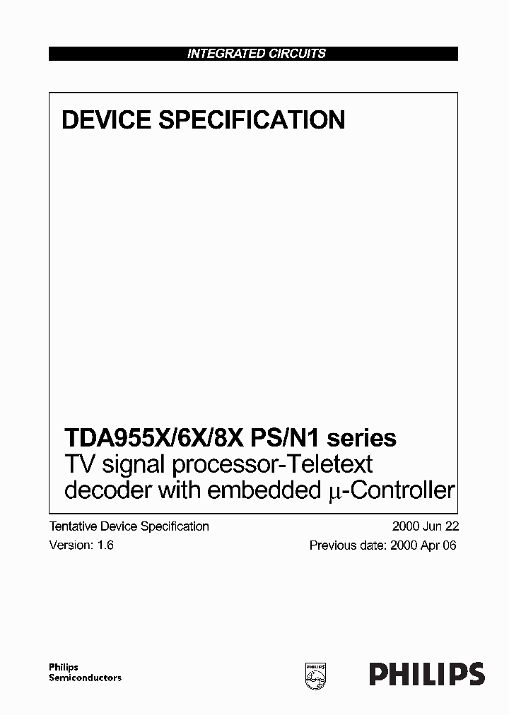 TDA9550_417537.PDF Datasheet