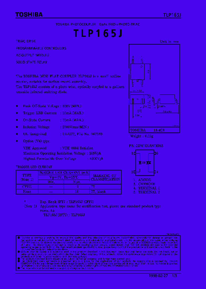 TLP165J_408706.PDF Datasheet