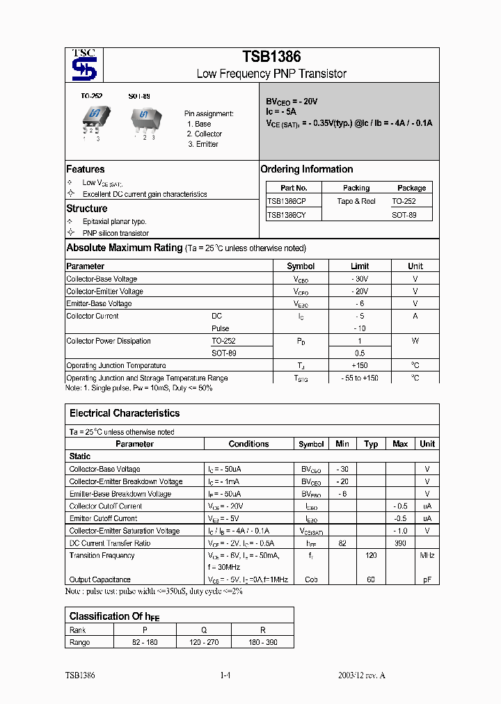 TSB1386_429006.PDF Datasheet