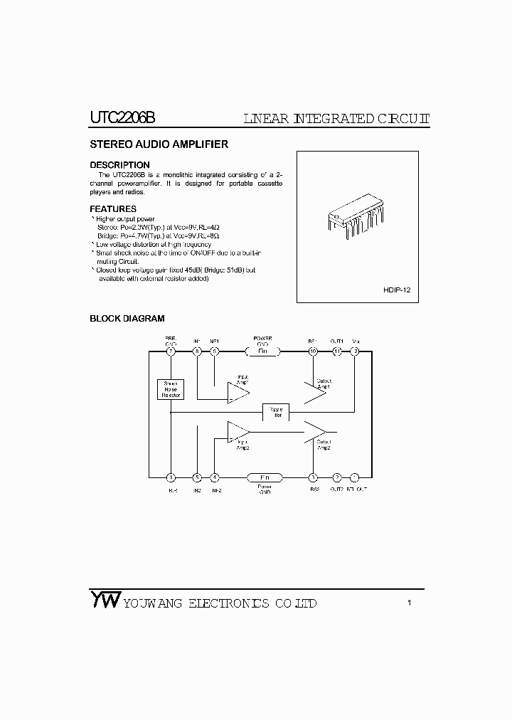 UTC2206B_434104.PDF Datasheet