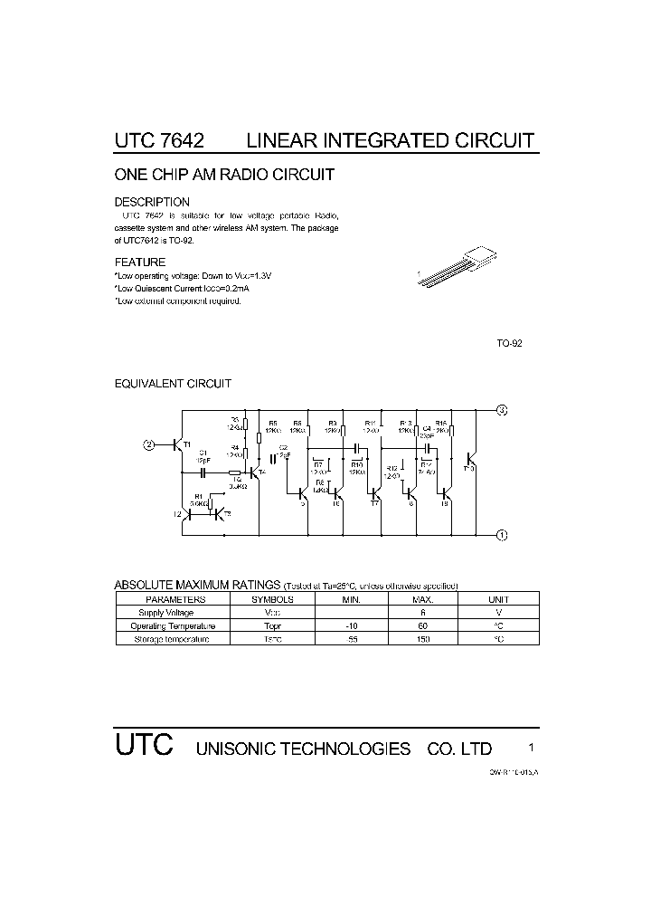UTC7642_420841.PDF Datasheet