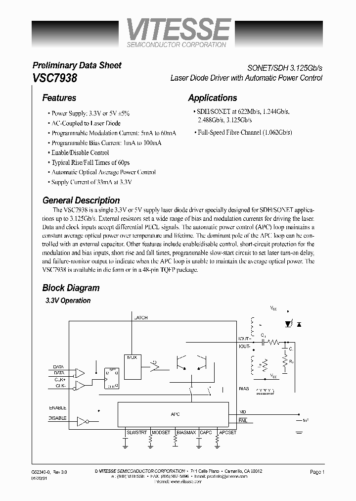 VSC7938_431472.PDF Datasheet