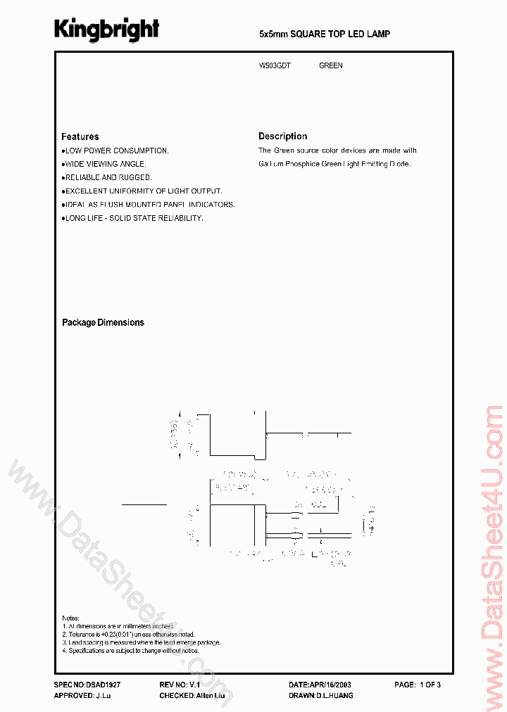 W503GDT_408964.PDF Datasheet