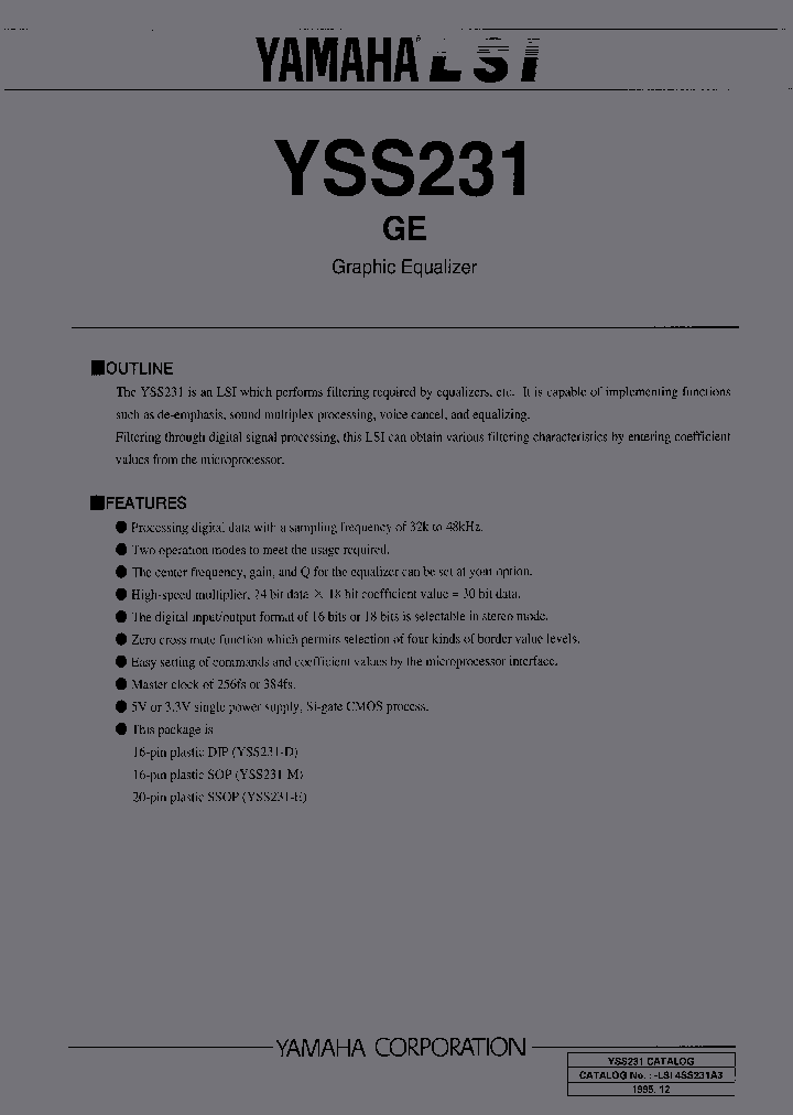YSS231_399430.PDF Datasheet