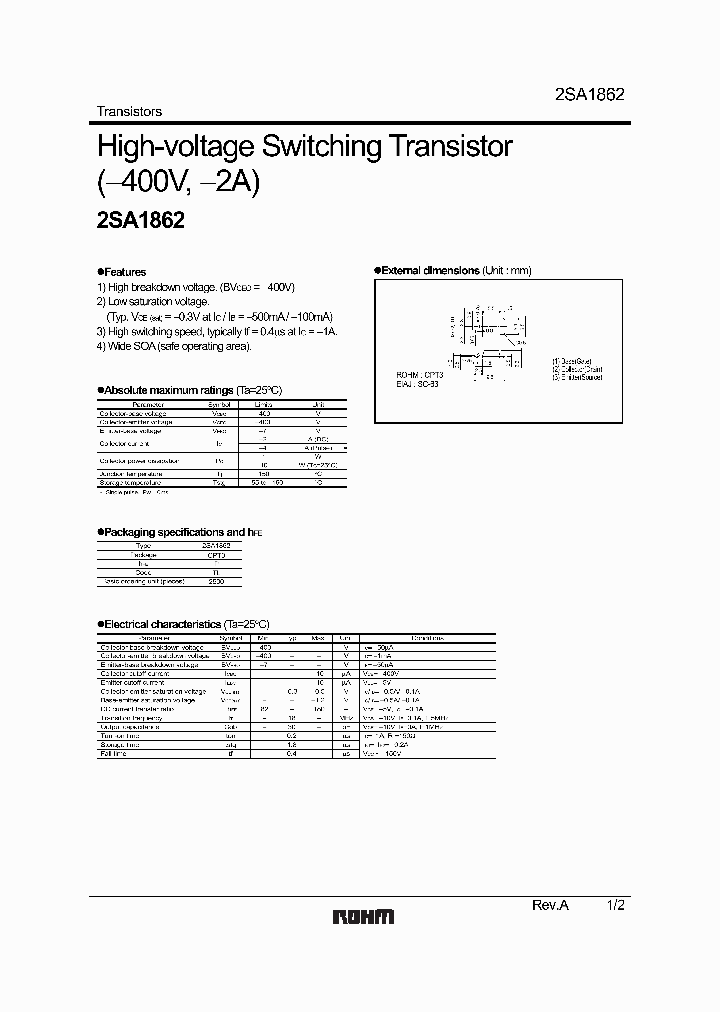 2SA1862_449656.PDF Datasheet