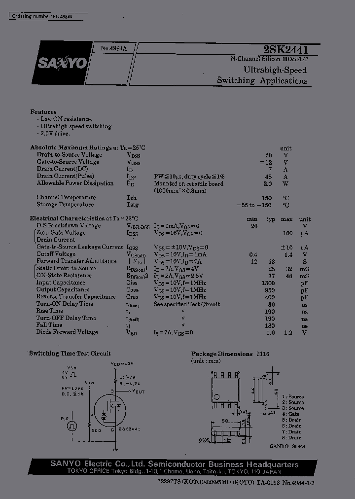 2SK2441_96835.PDF Datasheet