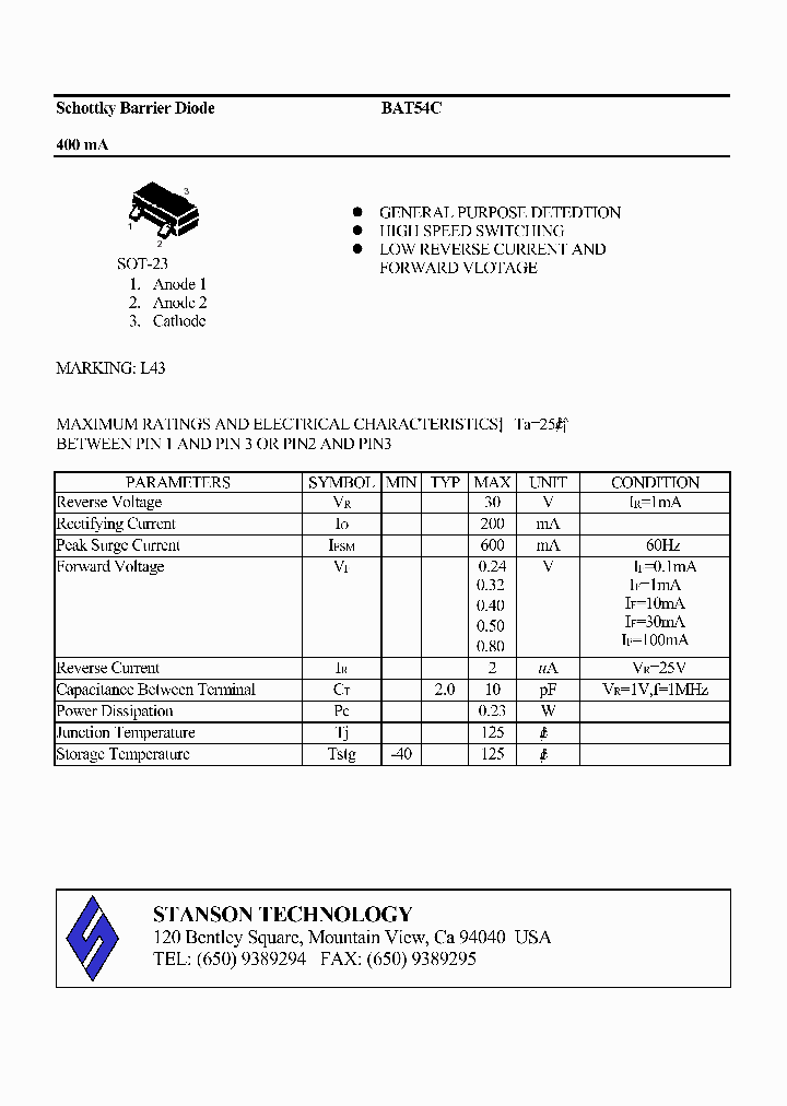 BAT54C_448165.PDF Datasheet