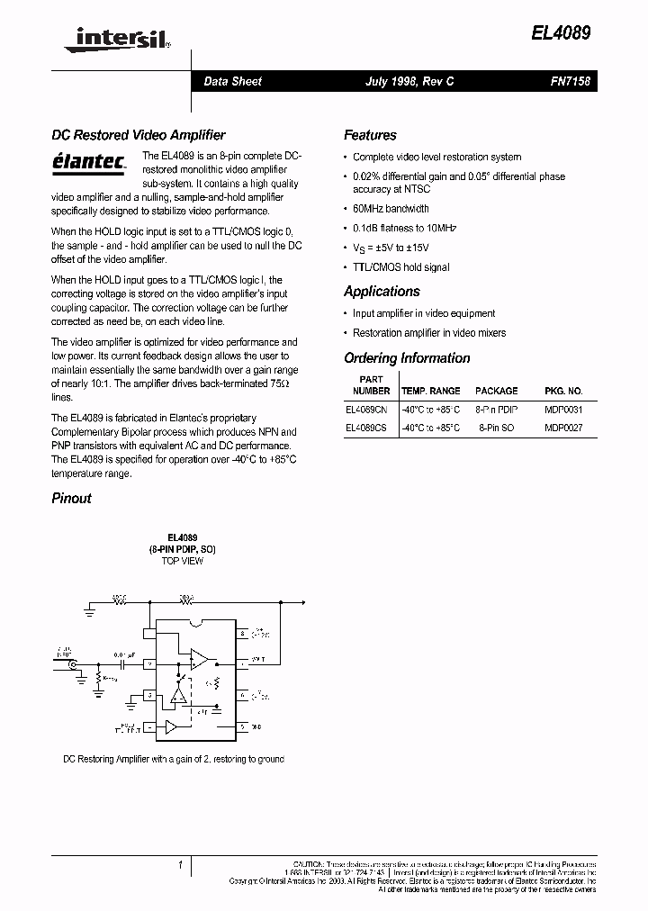 EL4089_462441.PDF Datasheet