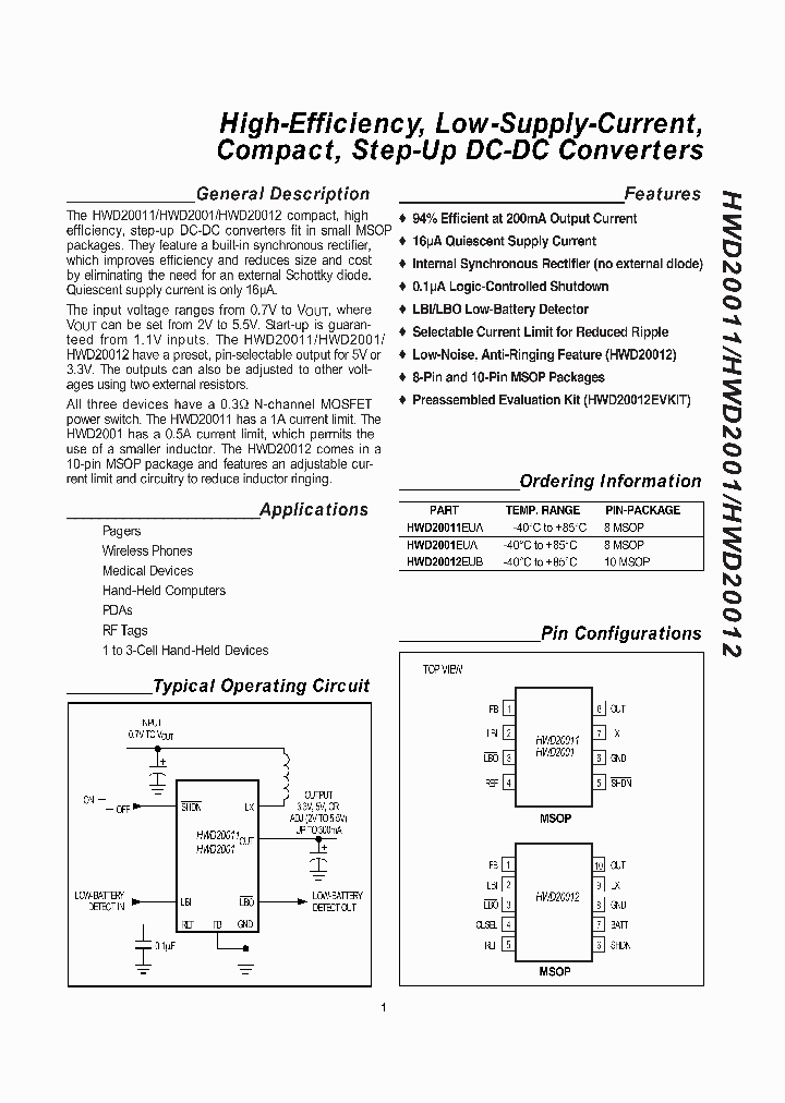 HWD2001_435687.PDF Datasheet