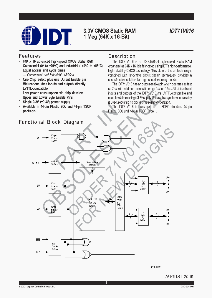 IDT71V016S15PH_112792.PDF Datasheet