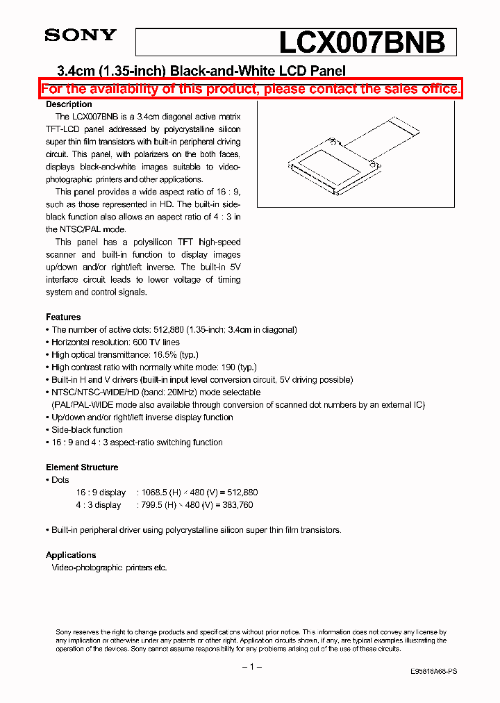 LCX007BNB_49621.PDF Datasheet