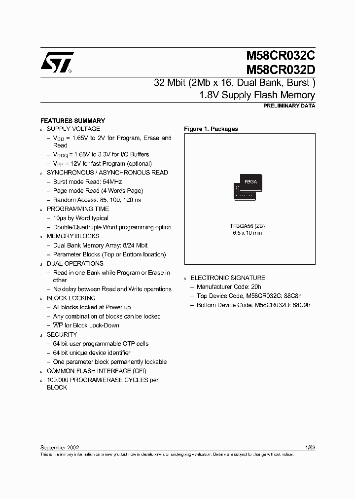 M58CR032C100ZB6T_472058.PDF Datasheet