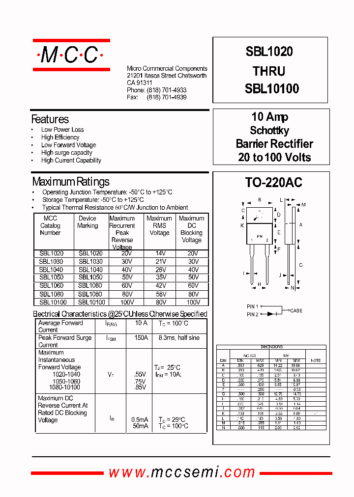 SBL1080_467398.PDF Datasheet