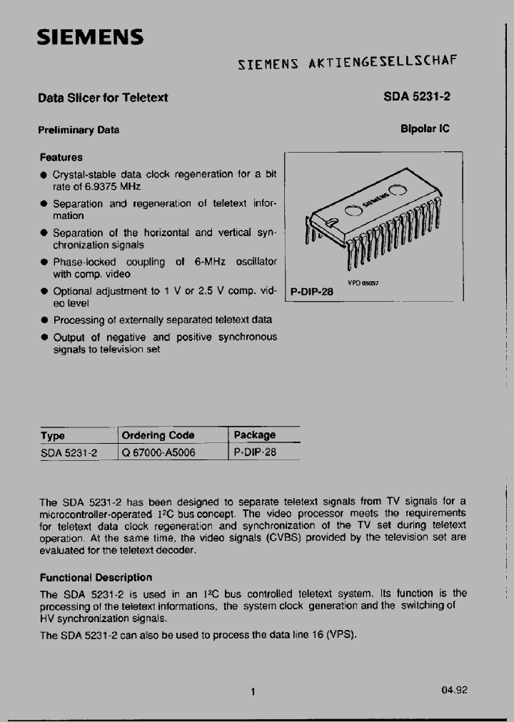 SDA5231-2_448771.PDF Datasheet