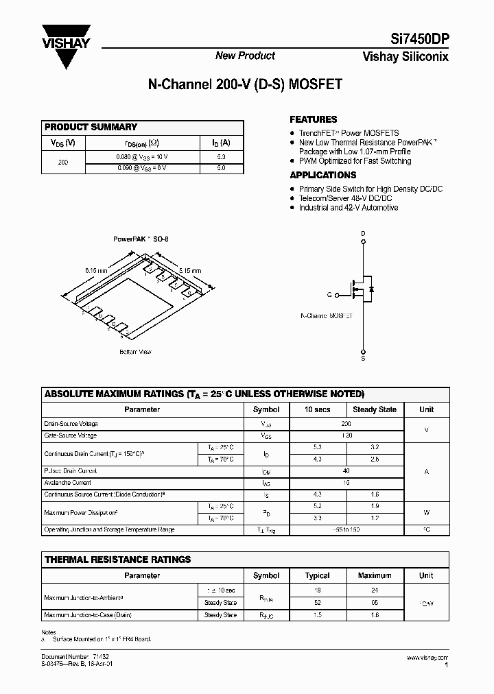 SI7450DP_481987.PDF Datasheet