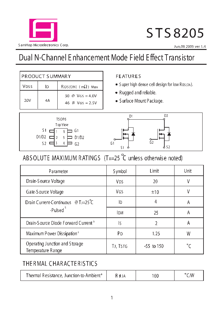 STS8205_450119.PDF Datasheet