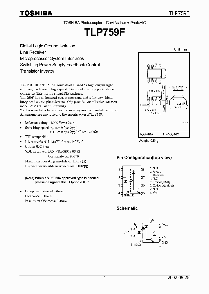 TLP759F_465637.PDF Datasheet