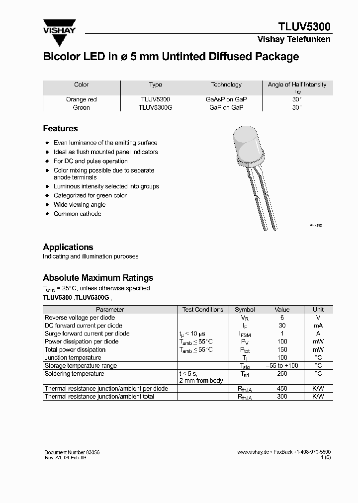 TLUV5300_451584.PDF Datasheet