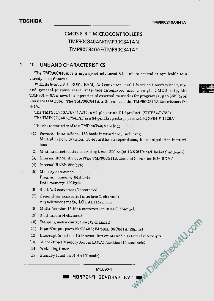 TMP90C840A_463369.PDF Datasheet