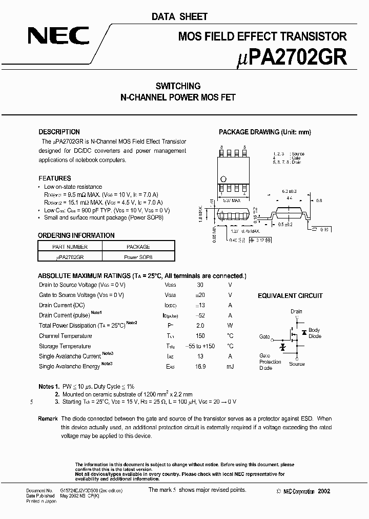 UPA2702GR_439880.PDF Datasheet